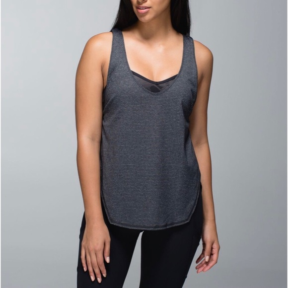 lululemon athletica Tops - Lululemon Gray Striped Tank